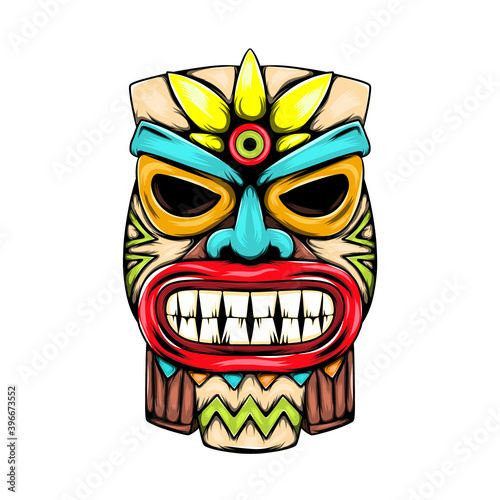 The statue from the small tiki island and for the mask inspiration