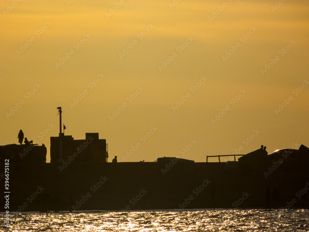 Silhouettes at sunset Silhouettes at sunset