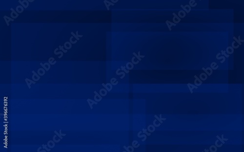 Dark blue background. Blue backdrop with transparent suares. 3D illustration