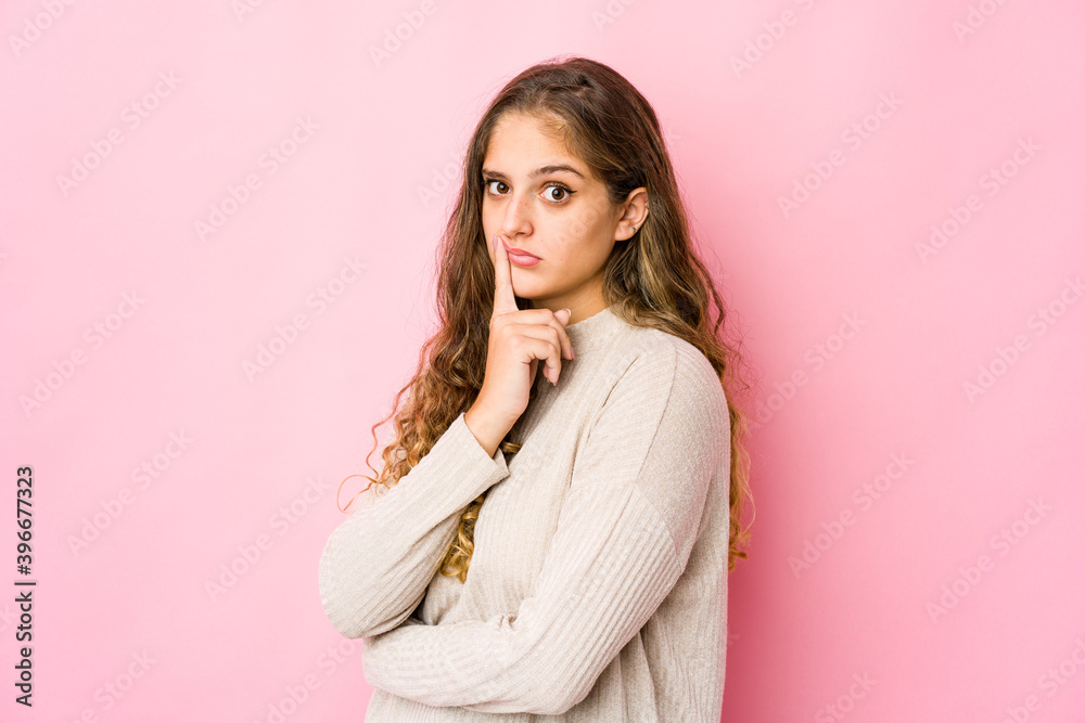 Young caucasian woman unhappy looking in camera with sarcastic expression. Young caucasian woman unhappy looking in camera with sarcastic expression.