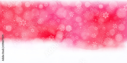 クリスマス　雪　冬　背景