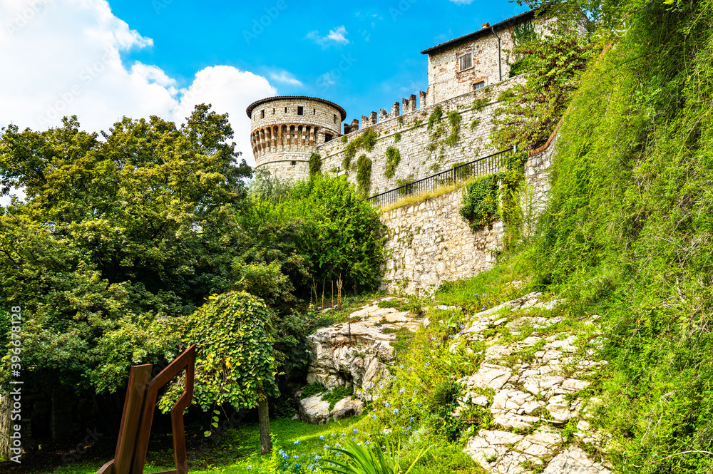 The castle of Brescia in Lombardy, Italy