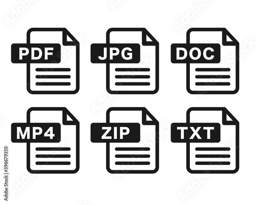 File format set material / vector