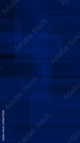 Dark blue background. Blue backdrop with transparent suares. Vertical orientation. 3D illustration