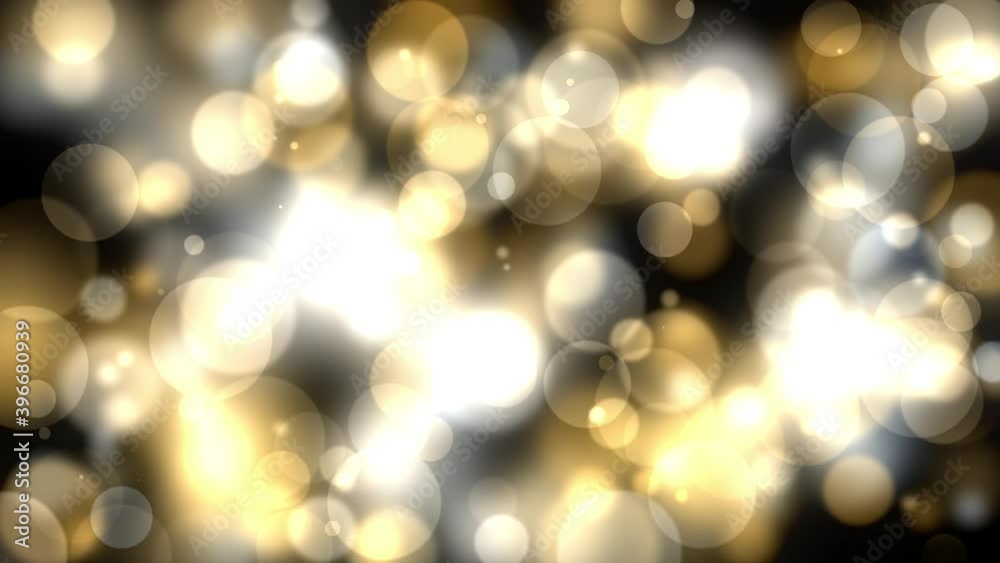 festive bokeh bouncing blurred light balls colourful particle abstract background