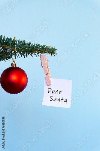 Message to Santa Claus. Messages, wishes, requests, etc.  サンタクロースへのメッセージ。メッセージ、願い事、依頼など photo