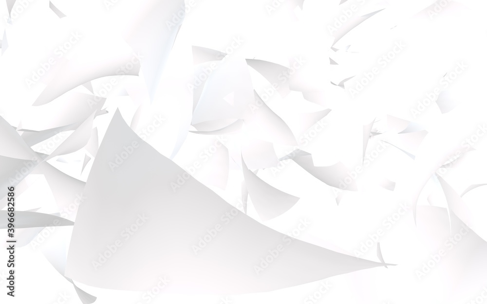 Flying sheets of paper isolated on white background. Abstract money is flying in the air. 3D illustration Flying sheets of paper isolated on white background. Abstract money is flying in the air. 3D illustration