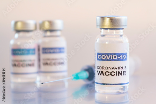 Laboratory Injection Vial of Covid-19 coronavirus vaccine