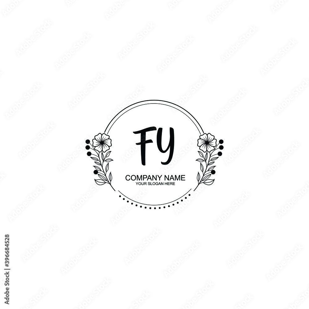Initial FY Handwriting, Wedding Monogram Logo Design, Modern Minimalistic and Floral templates for Invitation cards Initial FY Handwriting, Wedding Monogram Logo Design, Modern Minimalistic and Floral templates for Invitation cards