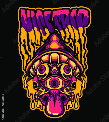 nice trip vector illustration for tshirt