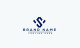VS Logo Design Template Vector Graphic Branding Element.
