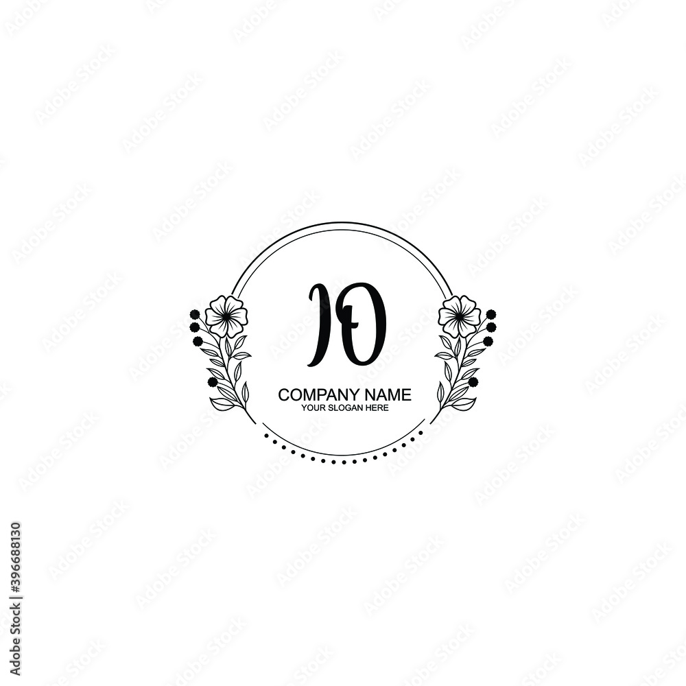 Initial IO Handwriting, Wedding Monogram Logo Design, Modern Minimalistic and Floral templates for Invitation cards Initial IO Handwriting, Wedding Monogram Logo Design, Modern Minimalistic and Floral templates for Invitation cards