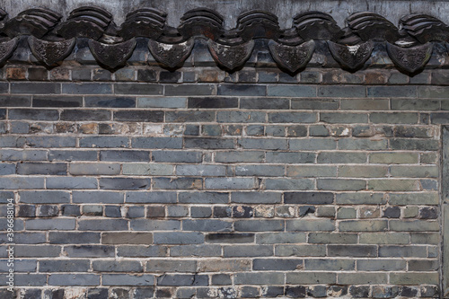Chinese ancient house, wall in ancient chinese house.