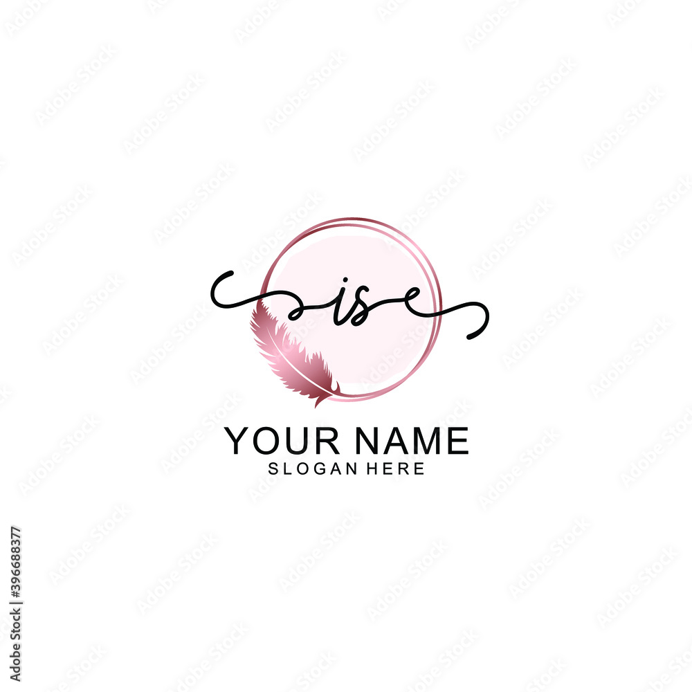 Initial IS Handwriting, Wedding Monogram Logo Design, Modern Minimalistic and Floral templates for Invitation cards Initial IS Handwriting, Wedding Monogram Logo Design, Modern Minimalistic and Floral templates for Invitation cards
