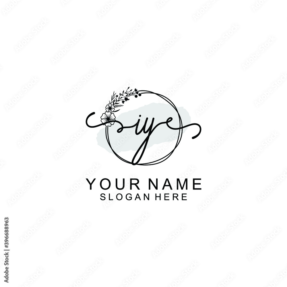 Initial IY Handwriting, Wedding Monogram Logo Design, Modern Minimalistic and Floral templates for Invitation cards Initial IY Handwriting, Wedding Monogram Logo Design, Modern Minimalistic and Floral templates for Invitation cards