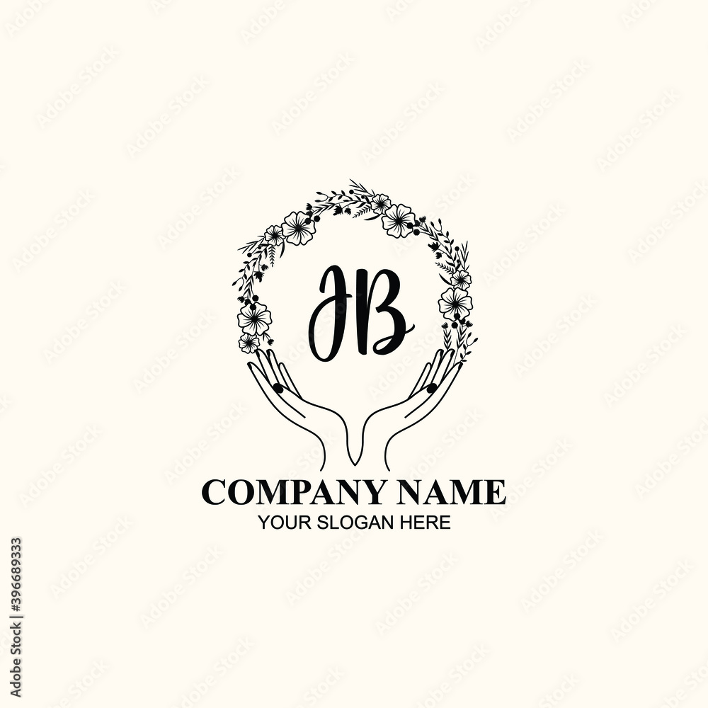 Initial JB Handwriting, Wedding Monogram Logo Design, Modern Minimalistic and Floral templates for Invitation cards Initial JB Handwriting, Wedding Monogram Logo Design, Modern Minimalistic and Floral templates for Invitation cards