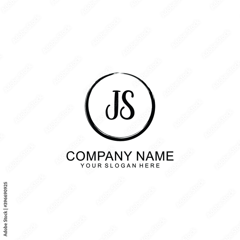 Initial JS Handwriting, Wedding Monogram Logo Design, Modern Minimalistic and Floral templates for Invitation cards Initial JS Handwriting, Wedding Monogram Logo Design, Modern Minimalistic and Floral templates for Invitation cards