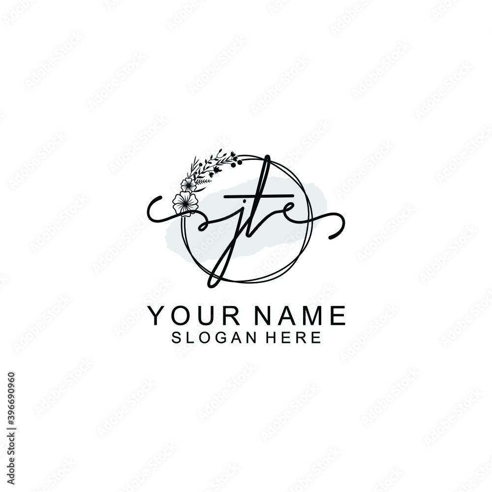 Initial JT Handwriting, Wedding Monogram Logo Design, Modern Minimalistic and Floral templates for Invitation cards Initial JT Handwriting, Wedding Monogram Logo Design, Modern Minimalistic and Floral templates for Invitation cards