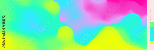 Abstract blurred color background. Trendy gradients. Vector illustration for advertising, marketing, presentation or screen. Fantasy digital art.
