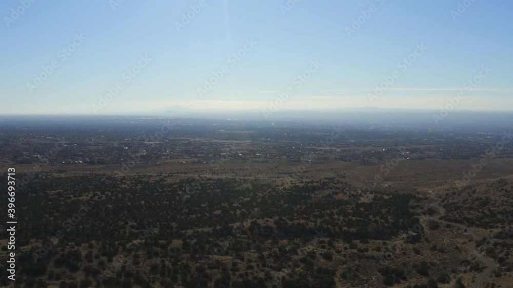 Albuquerque Overlook Aerial of Trees and Desert Albuquerque Overlook Aerial of Trees and Desert