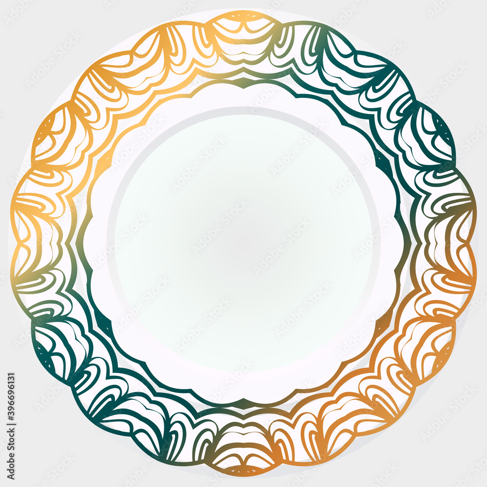 Abstract design elements rosette. Vector illustration