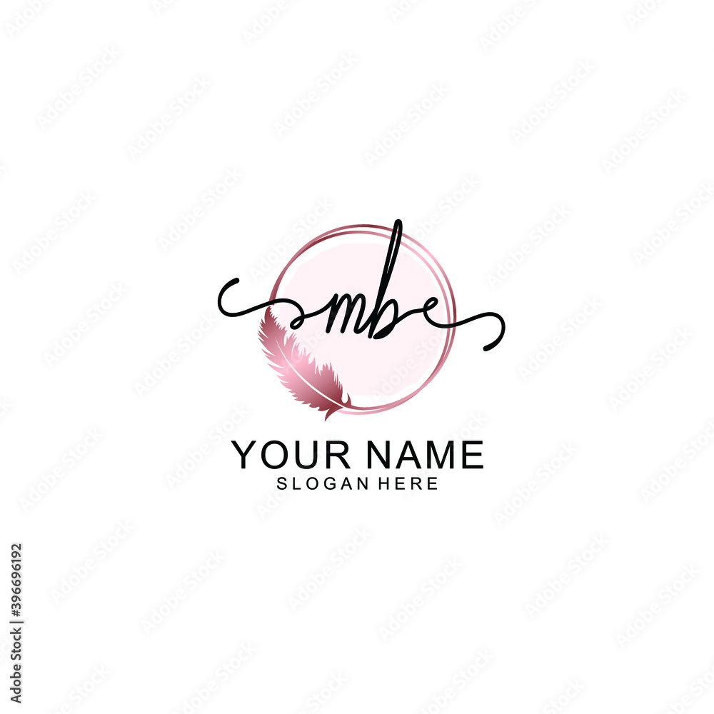 Initial MB Handwriting, Wedding Monogram Logo Design, Modern Minimalistic and Floral templates for Invitation cards Initial MB Handwriting, Wedding Monogram Logo Design, Modern Minimalistic and Floral templates for Invitation cards