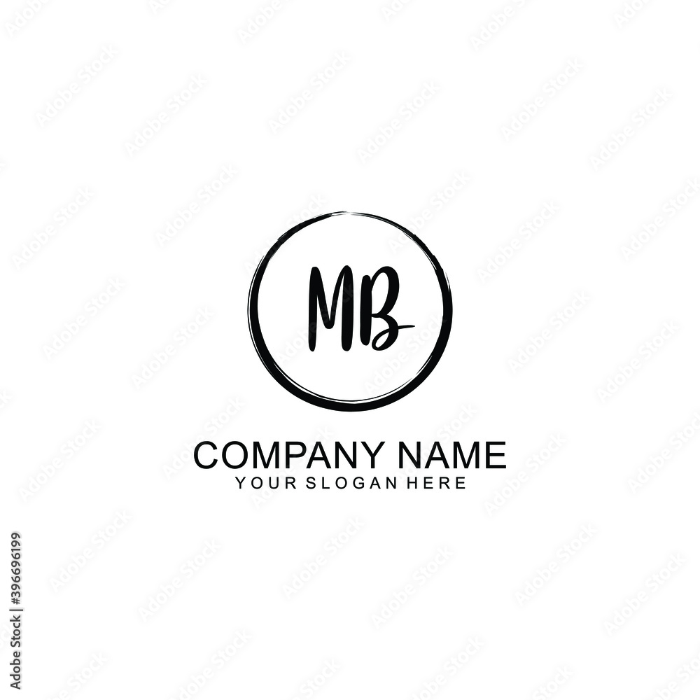 Initial MB Handwriting, Wedding Monogram Logo Design, Modern Minimalistic and Floral templates for Invitation cards Initial MB Handwriting, Wedding Monogram Logo Design, Modern Minimalistic and Floral templates for Invitation cards