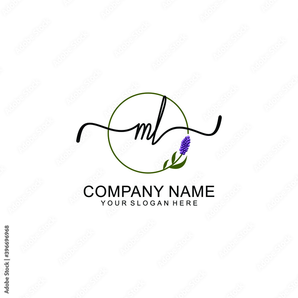 Initial ML Handwriting, Wedding Monogram Logo Design, Modern Minimalistic and Floral templates for Invitation cards Initial ML Handwriting, Wedding Monogram Logo Design, Modern Minimalistic and Floral templates for Invitation cards