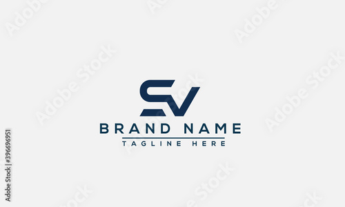 SV Logo Design Template Vector Graphic Branding Element.