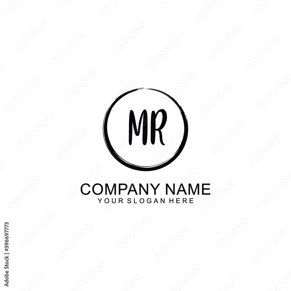 Initial MR Handwriting, Wedding Monogram Logo Design, Modern Minimalistic and Floral templates for Invitation cards Initial MR Handwriting, Wedding Monogram Logo Design, Modern Minimalistic and Floral templates for Invitation cards