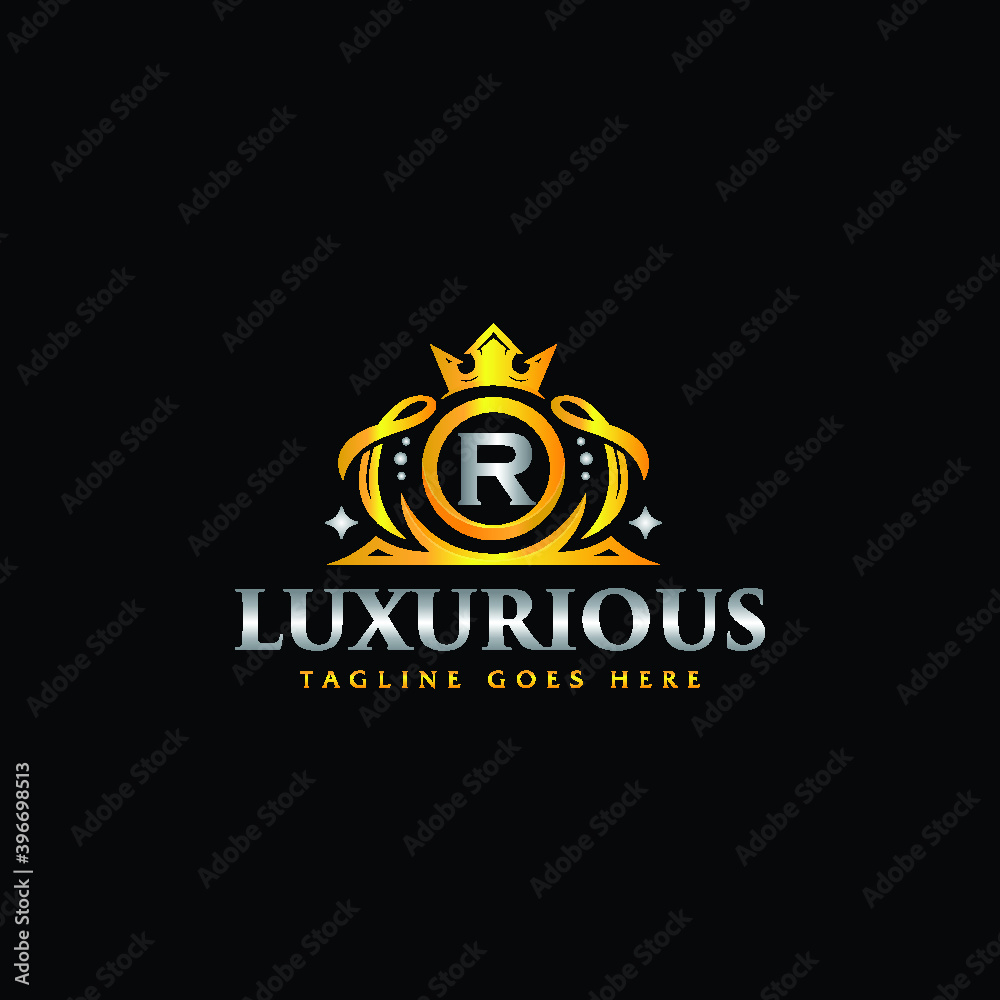 Obraz premium R Letter Logo Design Template