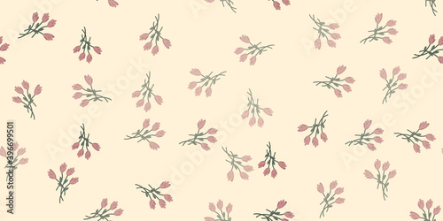 Seamless floral pattern. Flowers texture. Simplicity flower surface design