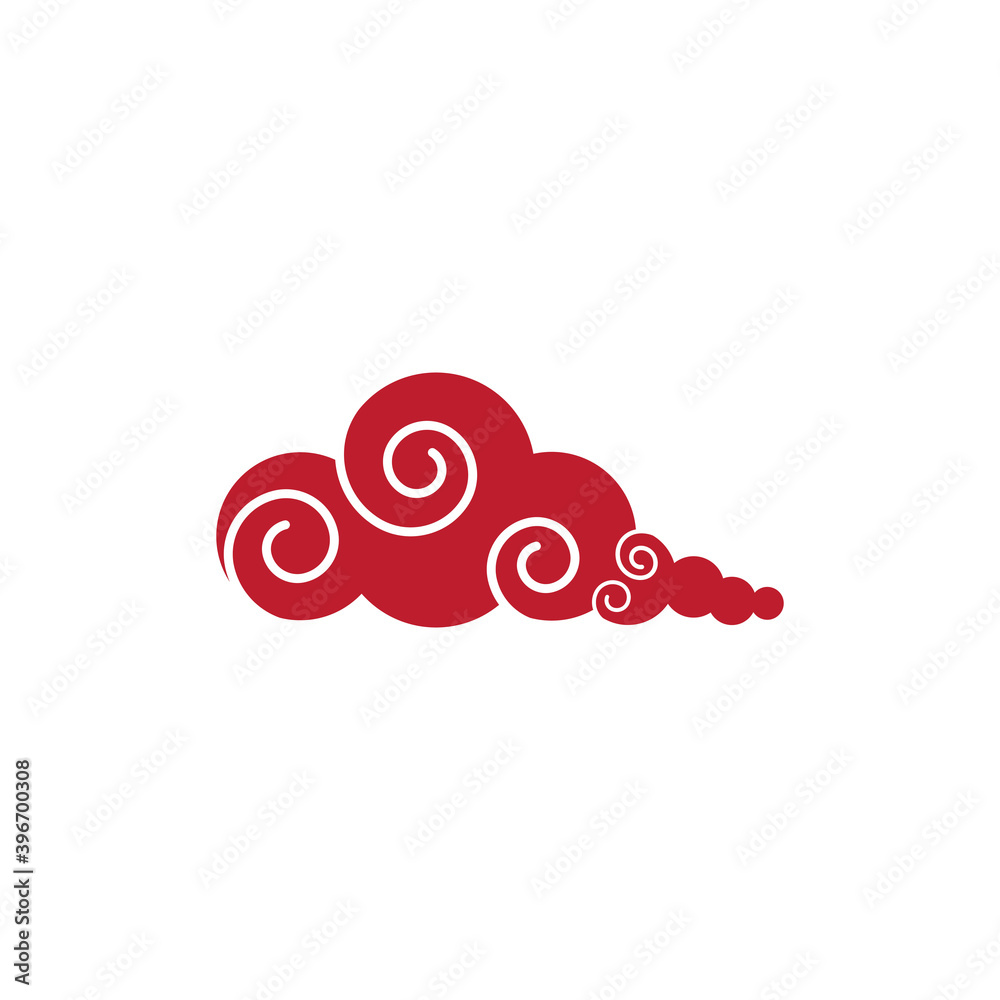 Chinese clouds Logo Template vector symbol Chinese clouds Logo Template vector symbol