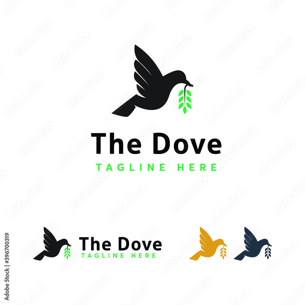 Obraz premium Dove Logo Design Vector