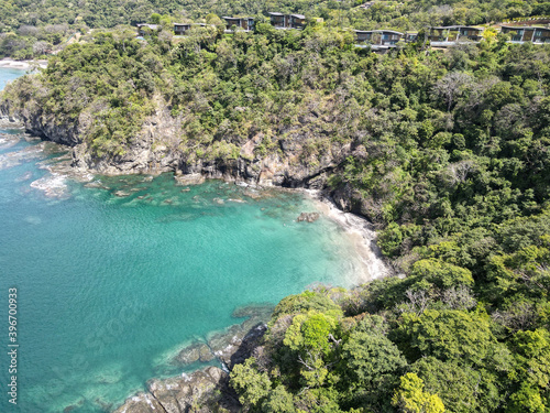 Aerial View of Luxury Homes and Resorts at Peninsula Papagayo in Costa Rica