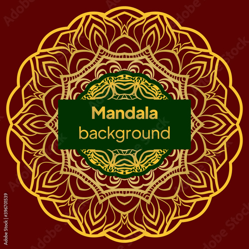 Floral mandala. Vector illustration. luxury wedding, beauty fashion concept, royal holiday party cards.