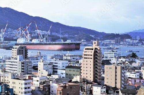 呉市街と呉港（両城からの眺め）