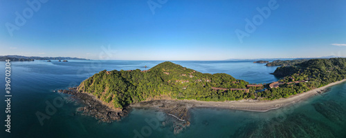 Aerial View of Peninsula Papagayo and Four Seasons Hotel in Costa Rica	 photo