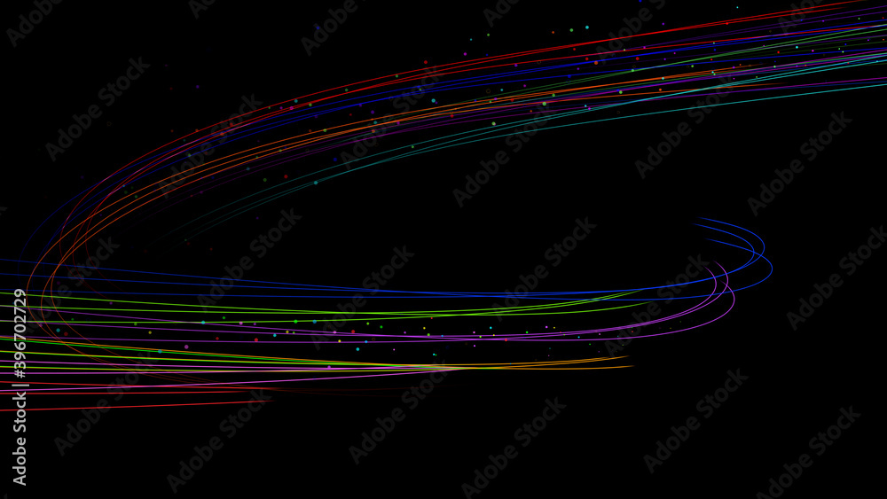 Line Curve Wave Arts colorful stream 3D illustration background. Line Curve Wave Arts colorful stream 3D illustration background.
