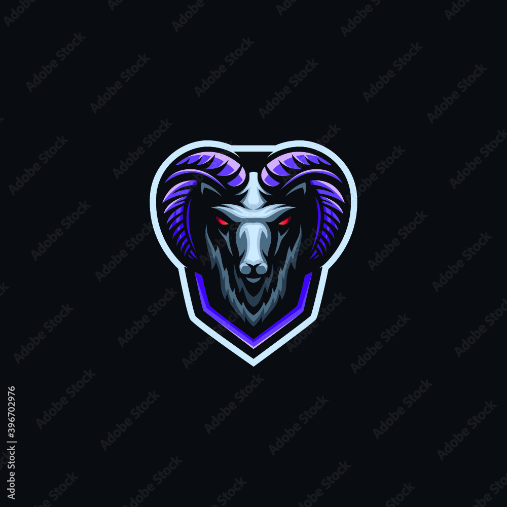 Goat logo design vector Goat logo design vector