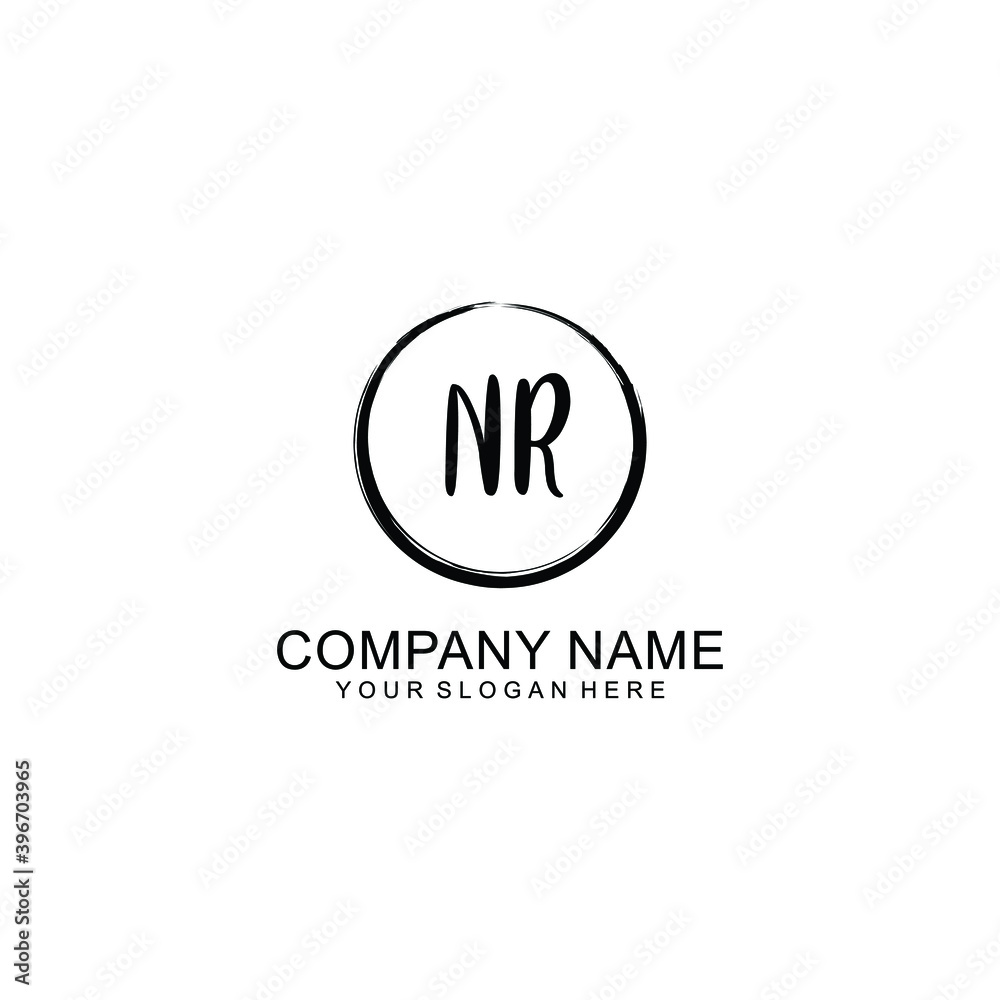 Initial NR Handwriting, Wedding Monogram Logo Design, Modern Minimalistic and Floral templates for Invitation cards Initial NR Handwriting, Wedding Monogram Logo Design, Modern Minimalistic and Floral templates for Invitation cards