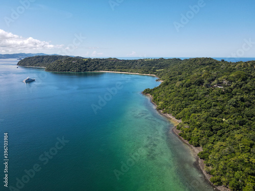 Aerial View of Peninsula Papagayo and Four Seasons Hotel in Costa Rica