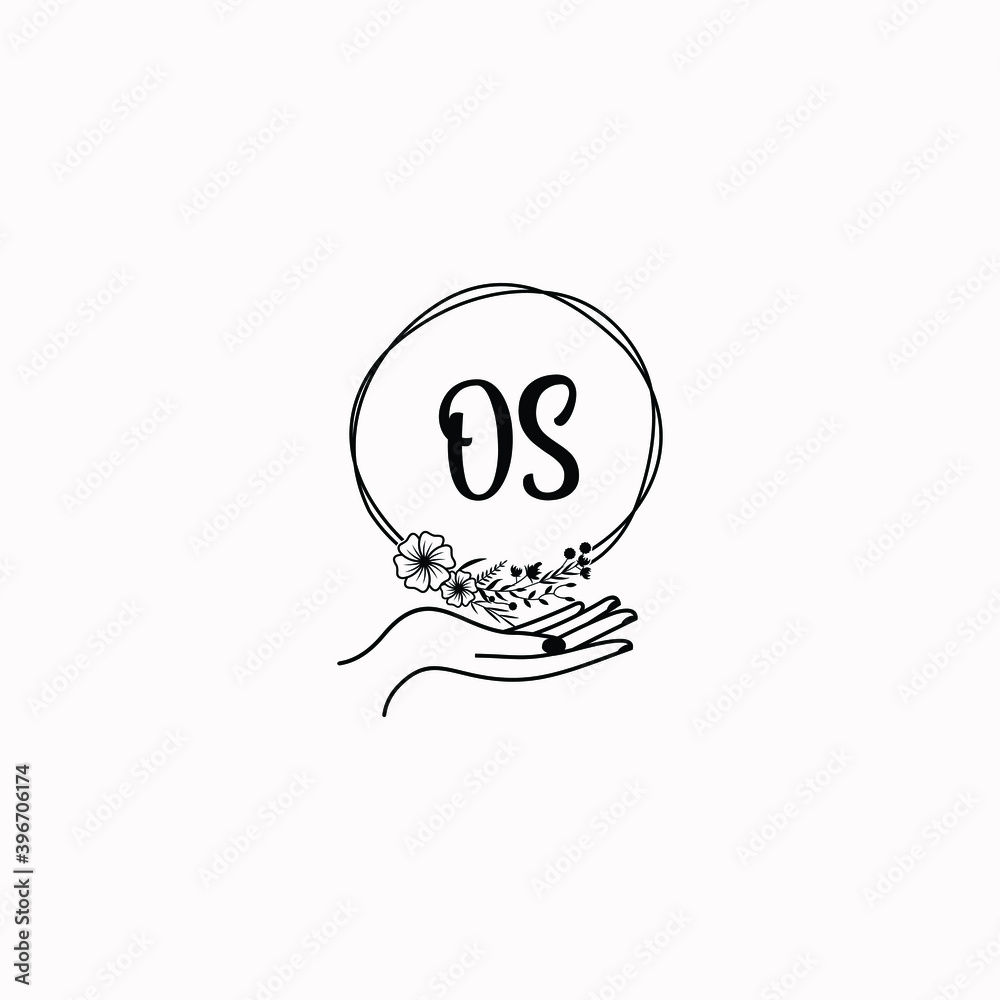 Initial OS Handwriting, Wedding Monogram Logo Design, Modern Minimalistic and Floral templates for Invitation cards Initial OS Handwriting, Wedding Monogram Logo Design, Modern Minimalistic and Floral templates for Invitation cards