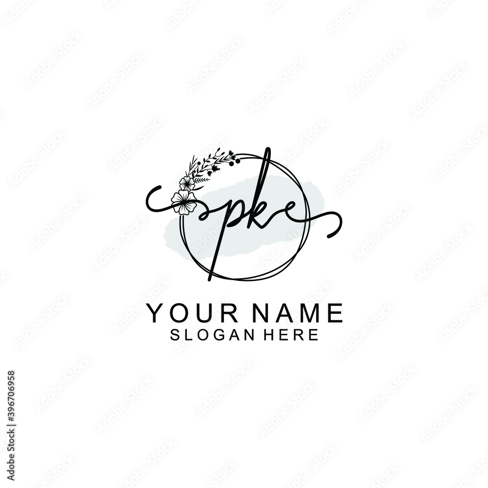 Initial PK Handwriting, Wedding Monogram Logo Design, Modern Minimalistic and Floral templates for Invitation cards Initial PK Handwriting, Wedding Monogram Logo Design, Modern Minimalistic and Floral templates for Invitation cards