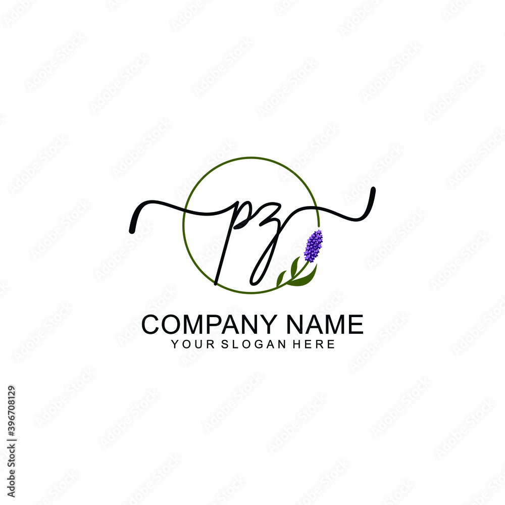 Initial PZ Handwriting, Wedding Monogram Logo Design, Modern Minimalistic and Floral templates for Invitation cards Initial PZ Handwriting, Wedding Monogram Logo Design, Modern Minimalistic and Floral templates for Invitation cards