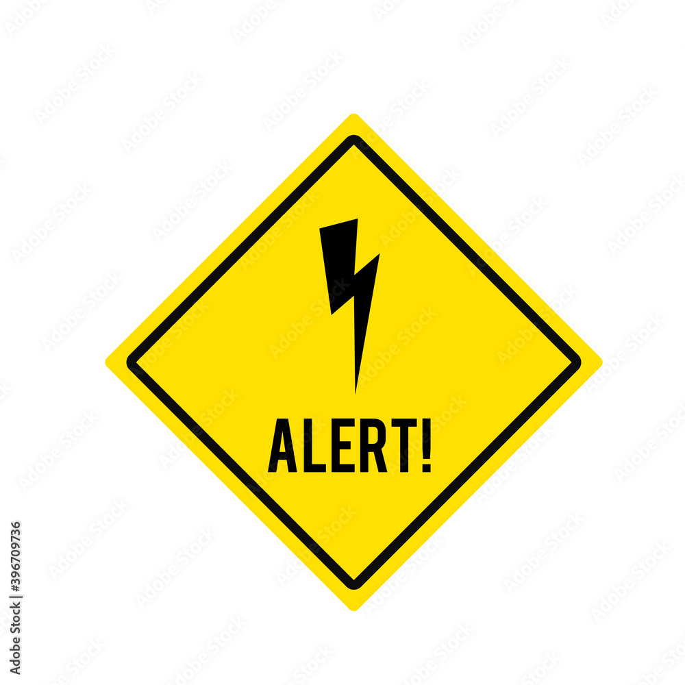 alert icon attention sign with exclamation mark symbol
