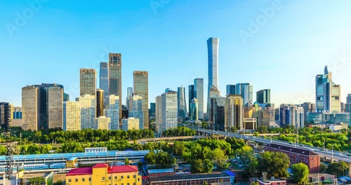 Beijing financial center,international trade and business circle,in China. photo