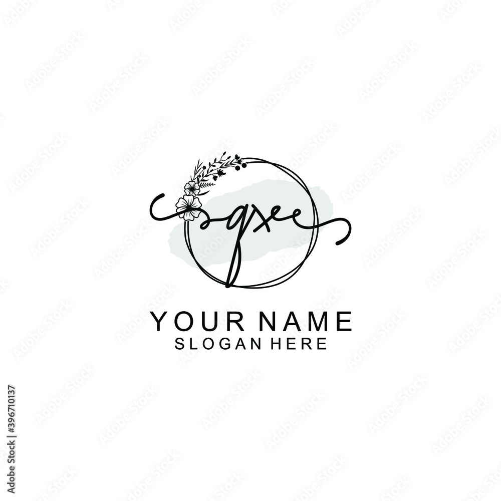 Initial QX Handwriting, Wedding Monogram Logo Design, Modern Minimalistic and Floral templates for Invitation cards Initial QX Handwriting, Wedding Monogram Logo Design, Modern Minimalistic and Floral templates for Invitation cards