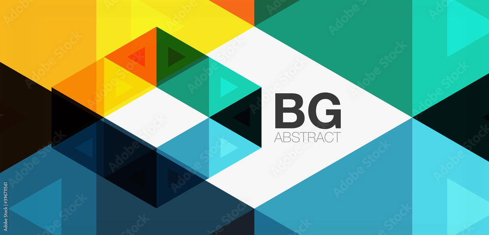 Mosaic triangle pattern abstract background for cover, banner, flyer and poster and other template Mosaic triangle pattern abstract background for cover, banner, flyer and poster and other template