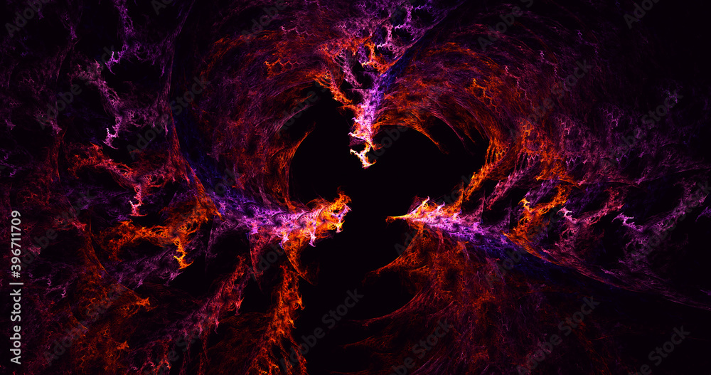 3D rendering abstract colorful fractal light background 3D rendering abstract colorful fractal light background